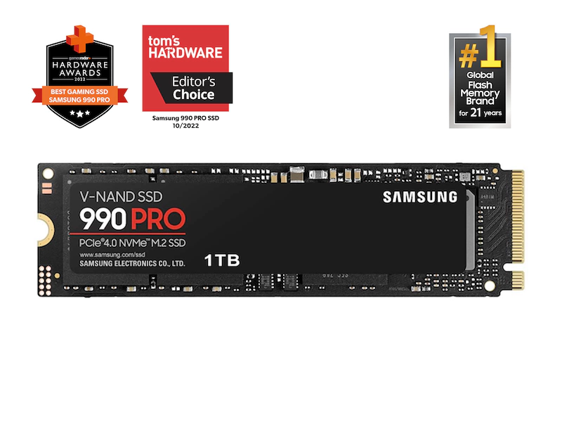 Samsung Internal SSD 1TB NVMe 2280 (990 PRO) view 3